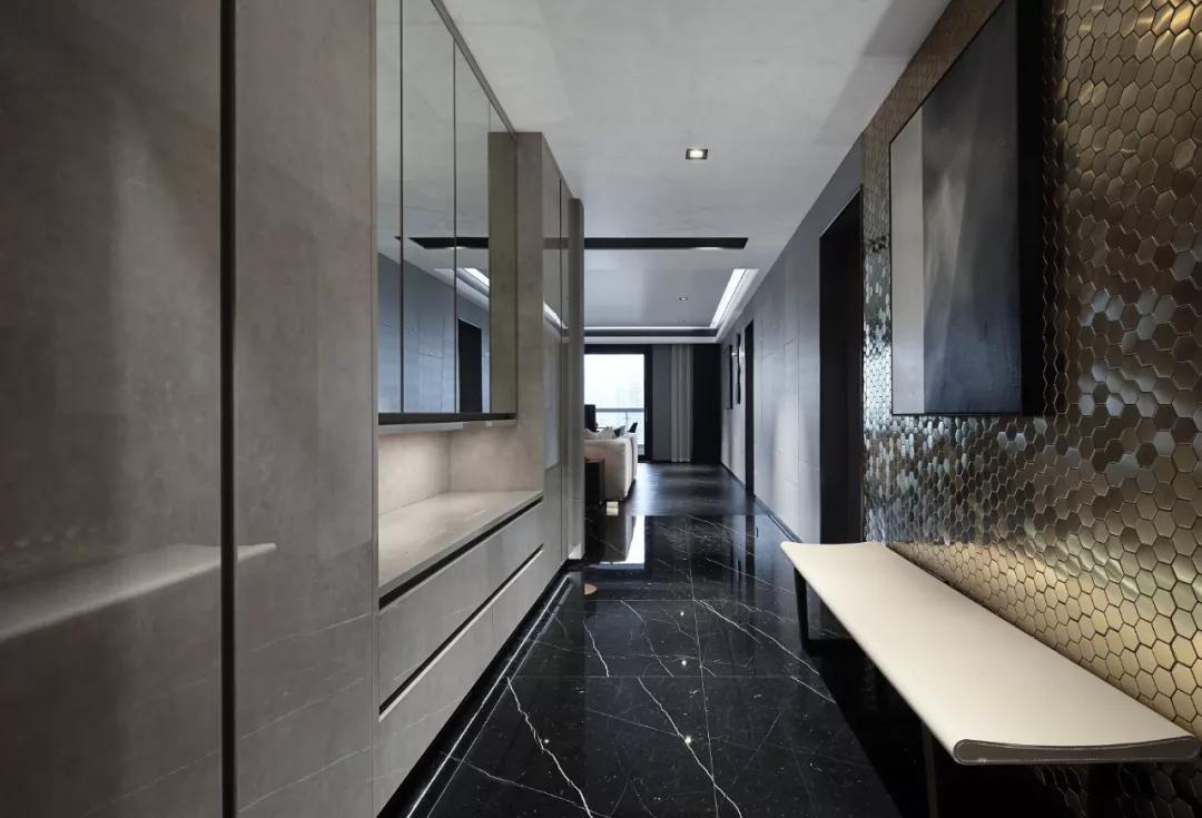 高级灰轻奢住宅,轻奢雅灰美宅效果图