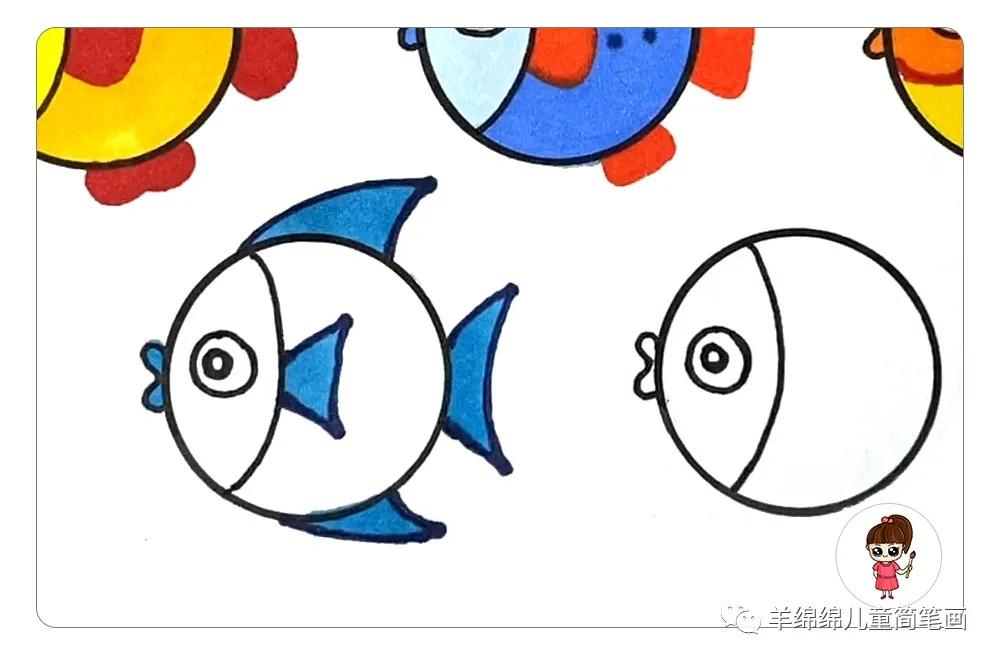 如何画100种小鱼简笔画,简单漂亮的小鱼简笔画