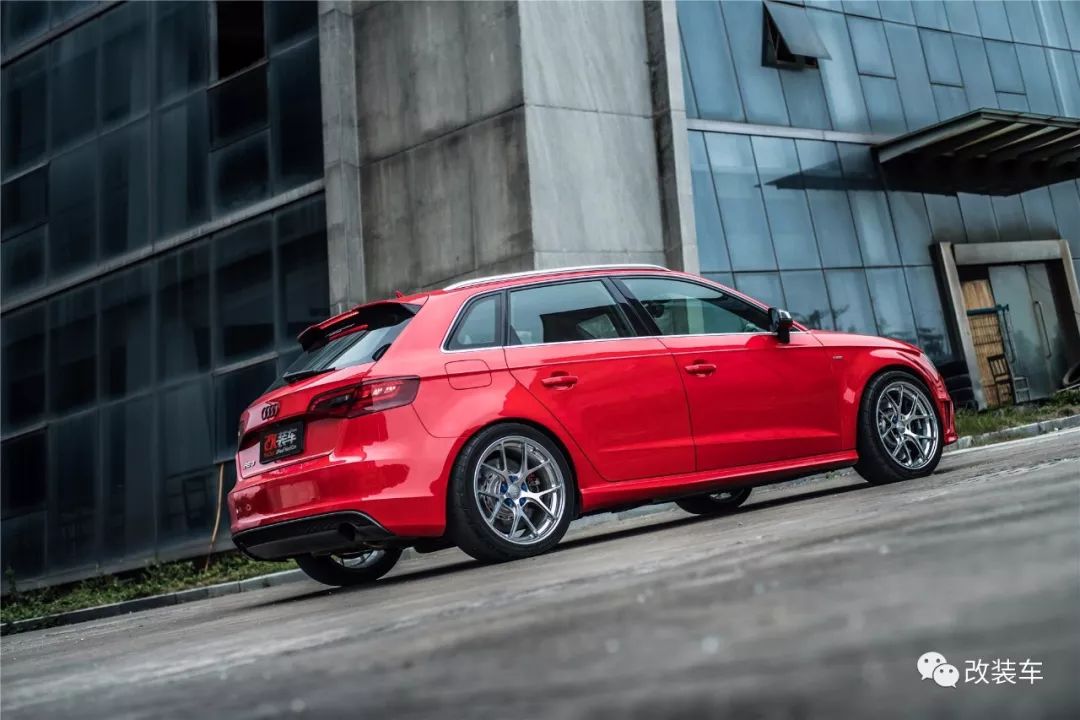 奥迪a3升级17款前杠,奥迪a335tfsi改装