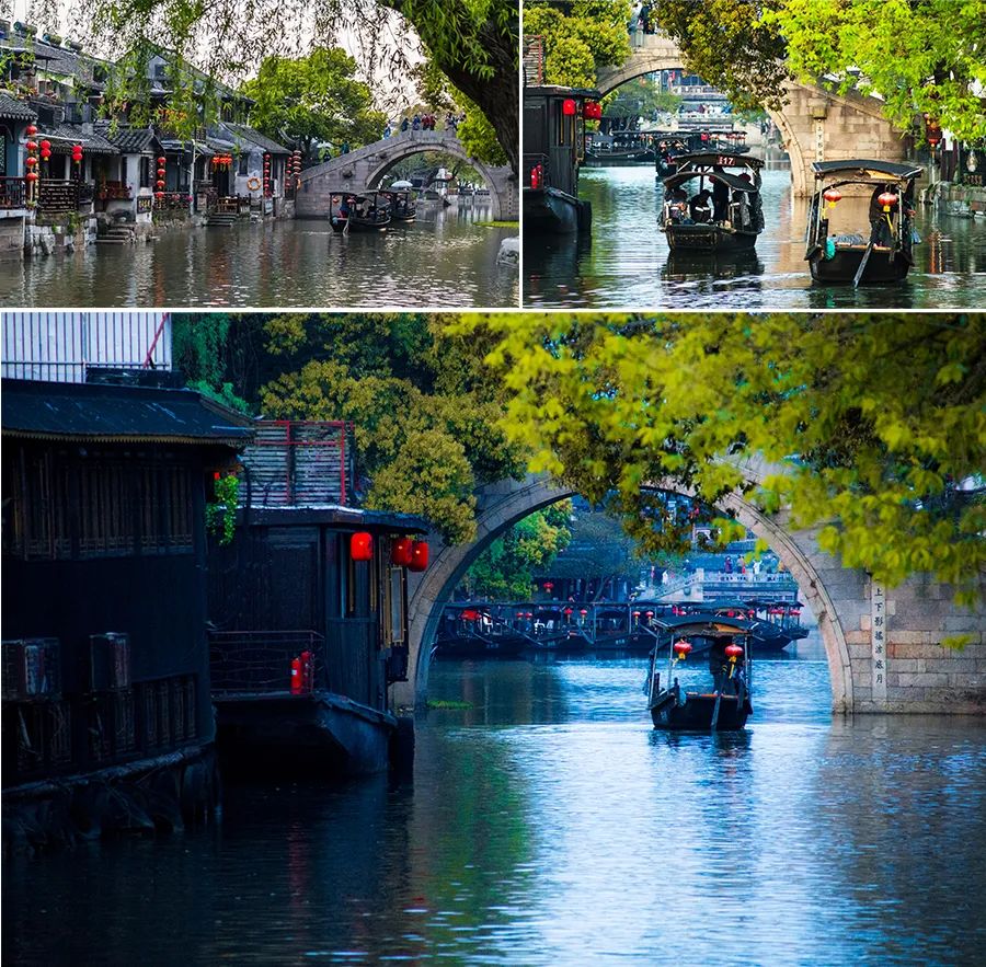 江南的春天儿童画,画江南美景儿童画