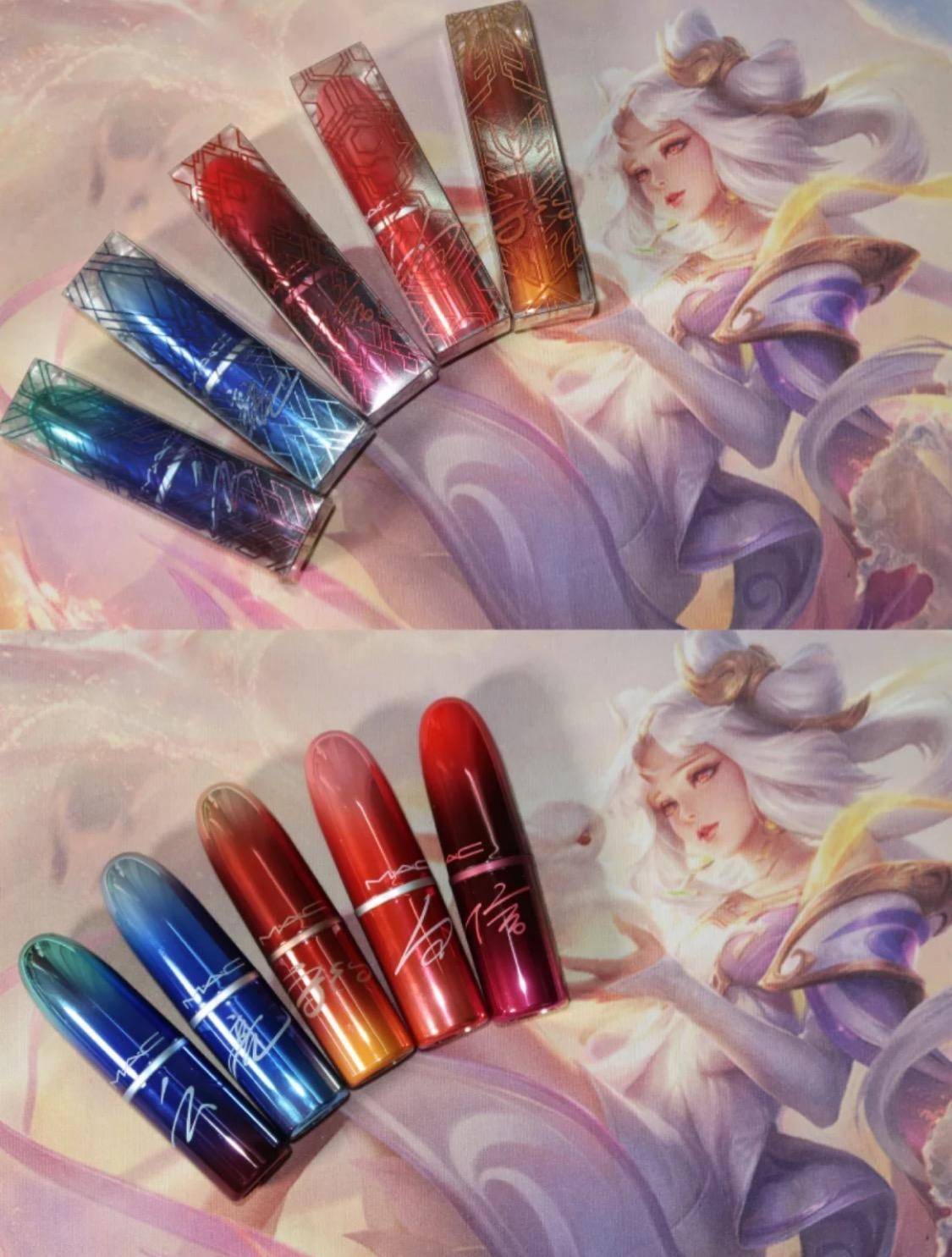 MAC竟然和王者荣耀联名了?全色系5大色号测评,限量发售太诱人