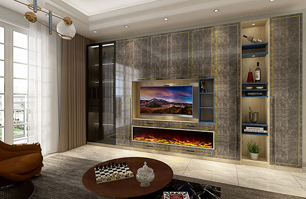 定制客厅装修效果图,客厅家居定制