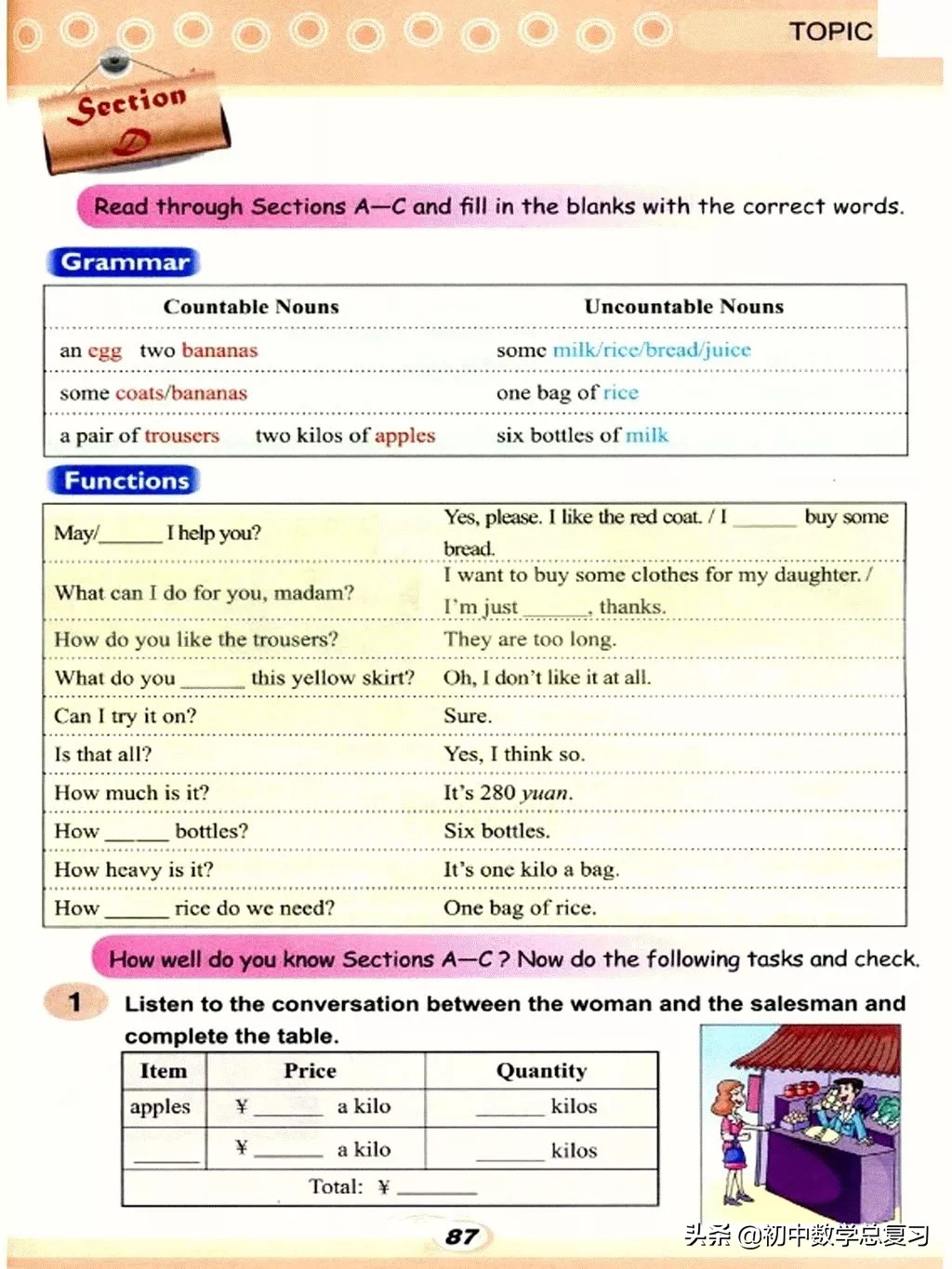 仁爱英语七下第一课预习笔记,仁爱英语七年级上册新教材目录