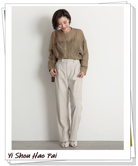 透明衬衫的时尚搭配20例，优雅出众