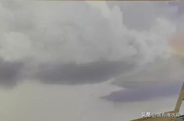 水彩画山风景入门,远山画法入门教程