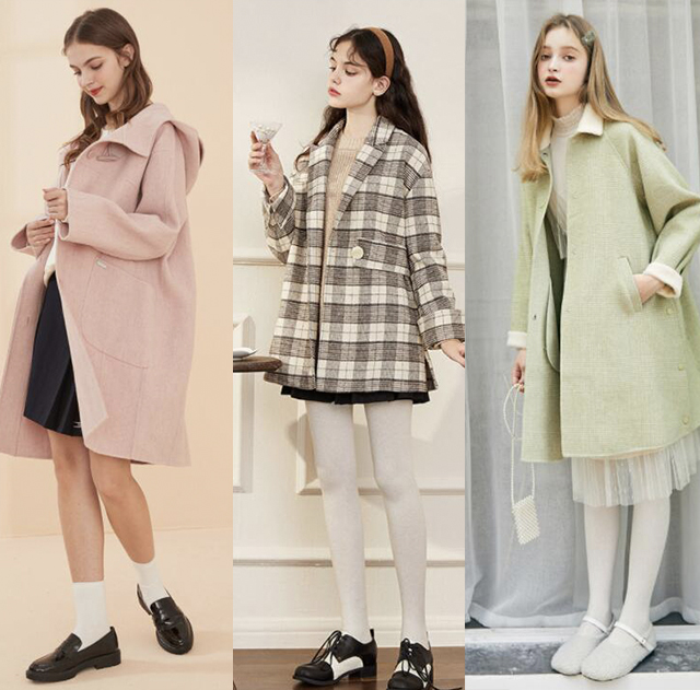 平价毛呢大衣有质感,韩系高级感大衣中长款毛呢外套