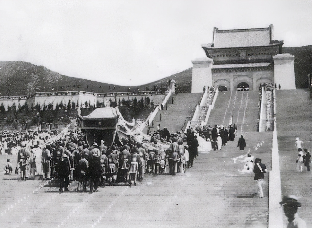 孙中山奉安大典高清影像,孙中山奉安大典真实影像