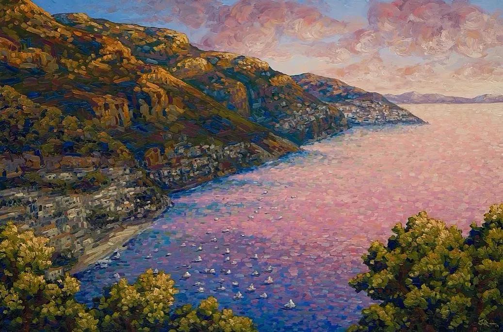 唯美壮丽的印象派风景油画,意境优美的古典风景油画欣赏