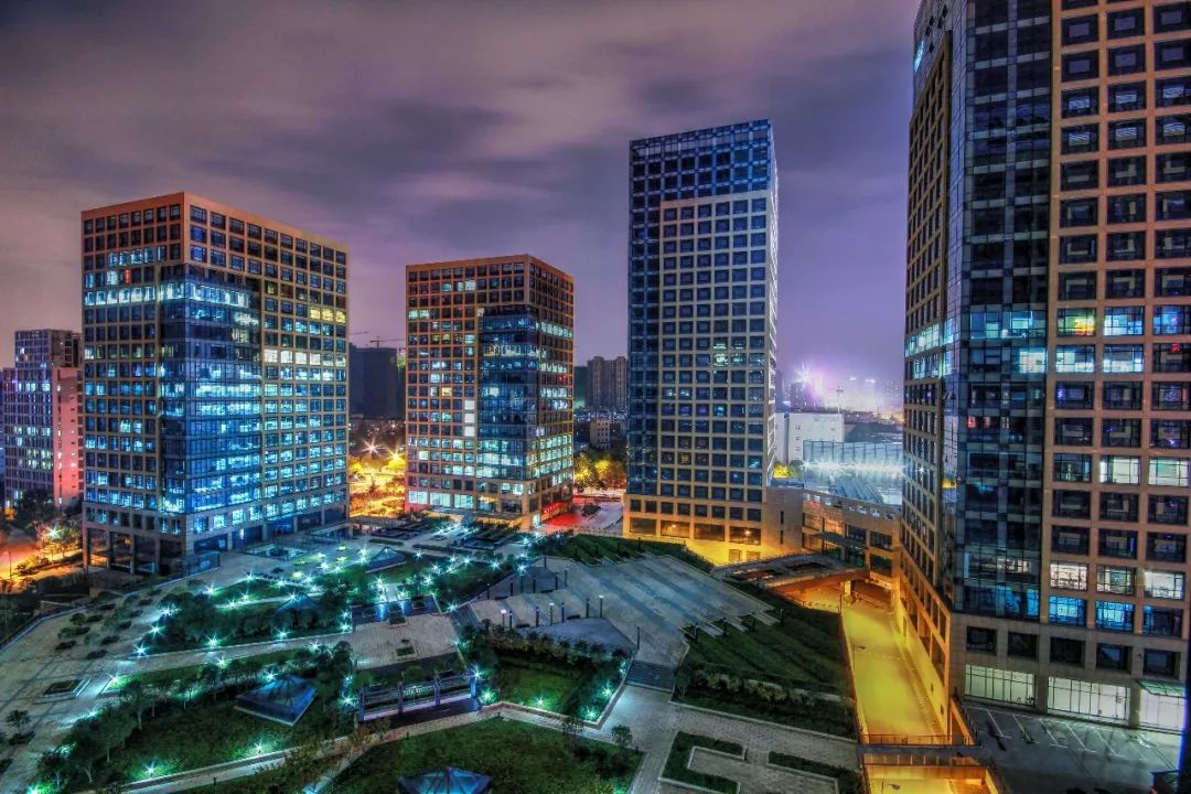 航拍光谷中心全景,光谷软件园航拍