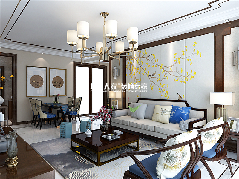 家设计|远航未来城三期新中式风格装修美家