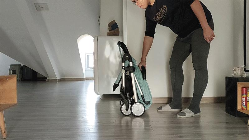 婴儿车推荐可坐轻便遛娃神器,可坐可躺一键折叠婴儿车怎么用