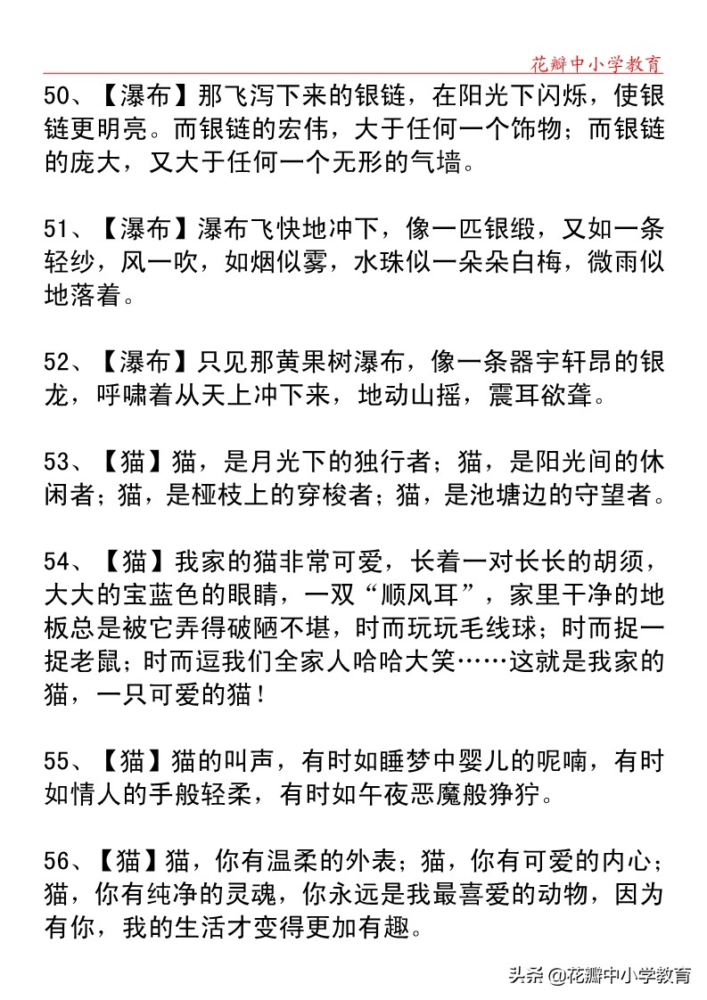 小学语文排比句100例,小学语文句子积累排比句
