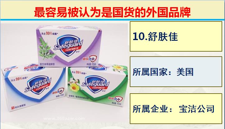 生活中常见的50个最容易被认为是国产的外国品牌，支持国产