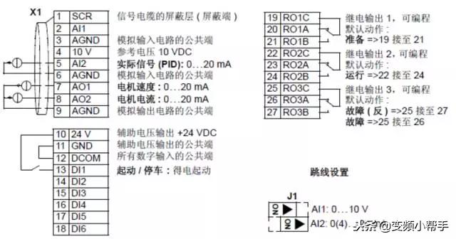 abbacs510变频器怎么设置恒压供水,abb变频器acs510接线图与实物图讲解