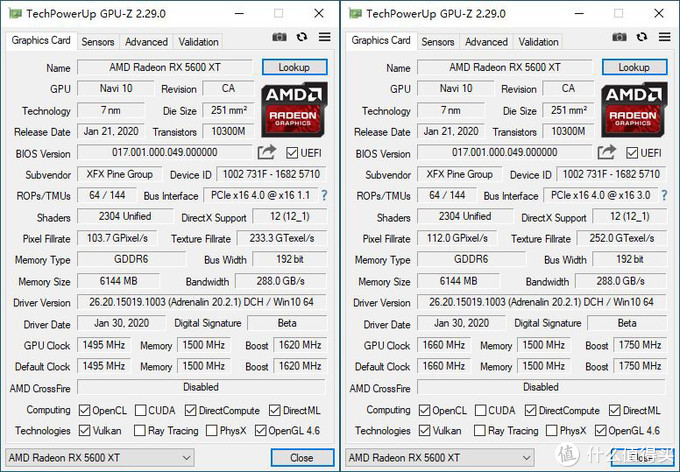 讯景rx5600xt海外版bios,讯景xfxrx5600xt8gb海外三风扇版