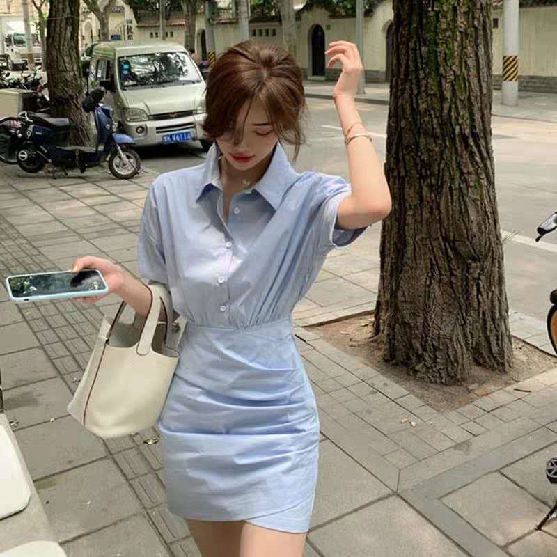 百搭通勤衬衫裙,职场衬衫半身裙