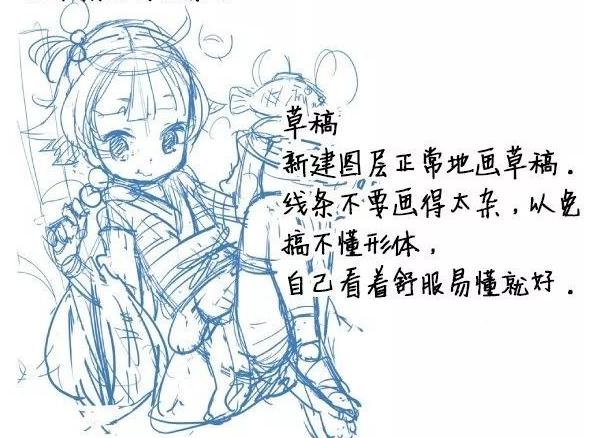 ps画画厚涂怎么过渡颜色,画完黑白厚涂怎么上色ps