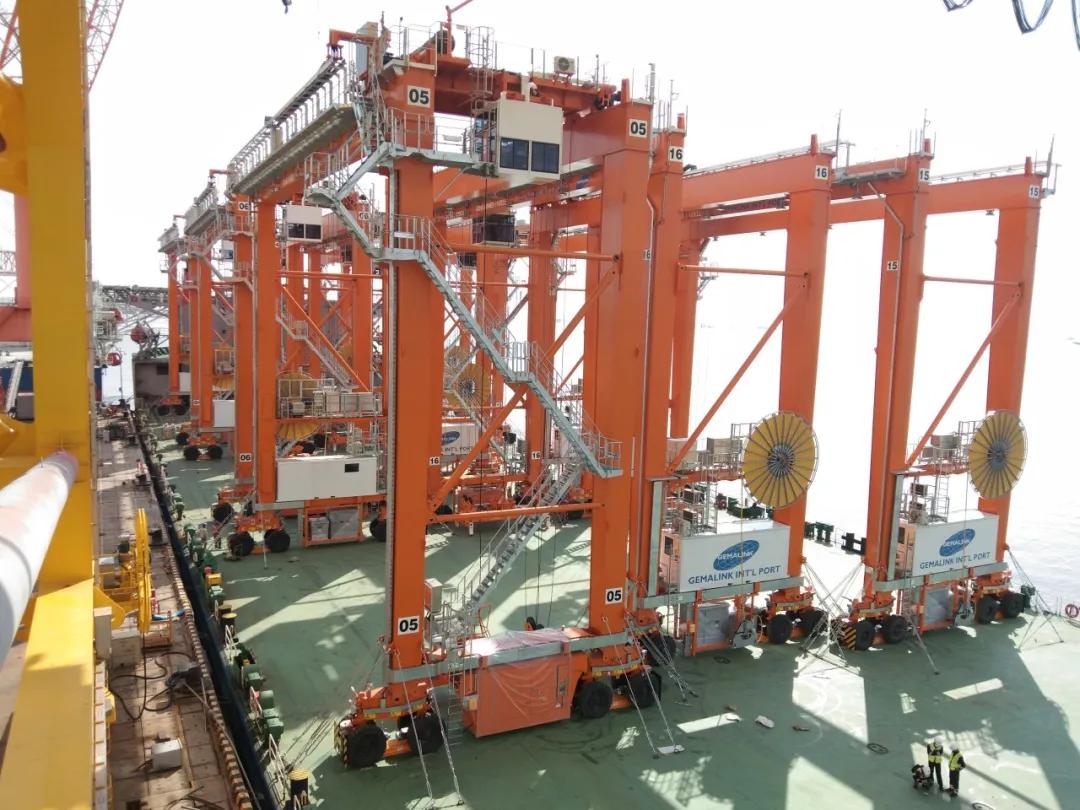 18台RTG出海啦!南通中远重工完成科尼公司RTG项目