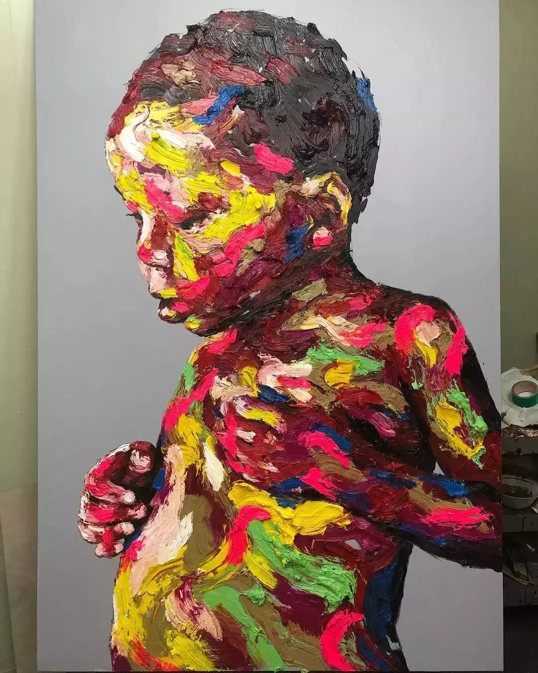 厚画的魅力！韩国shinkwangho用有张力的作品直击眼球！！！