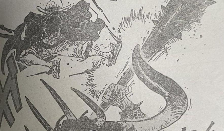 索隆用御田的刀大战凯多,海贼王1010漫画索隆招式