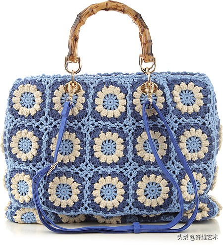 夏天适合女生背的钩针包包,给你推荐一款漂亮的钩针包包
