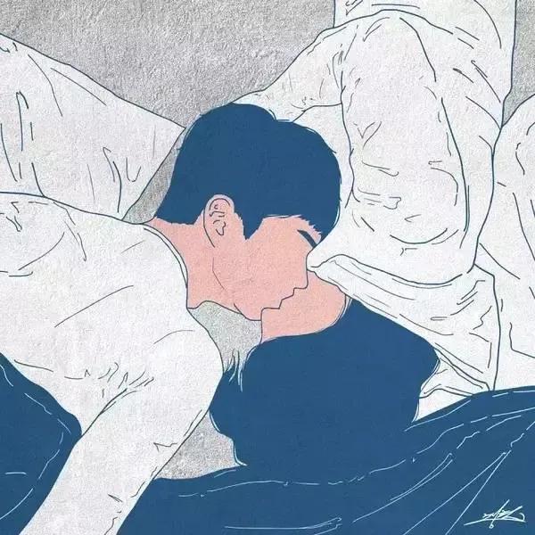 韩国插画师霸道总裁插画,韩国插画师笔下的情侣日常