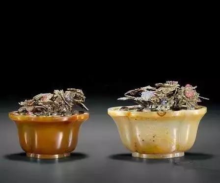 故宫里的玉石盆景,故宫景泰蓝盆景欣赏