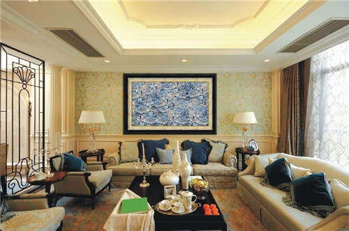 小户型现代简约沙发背景墙效果图,现代简约风格沙发背景墙效果图