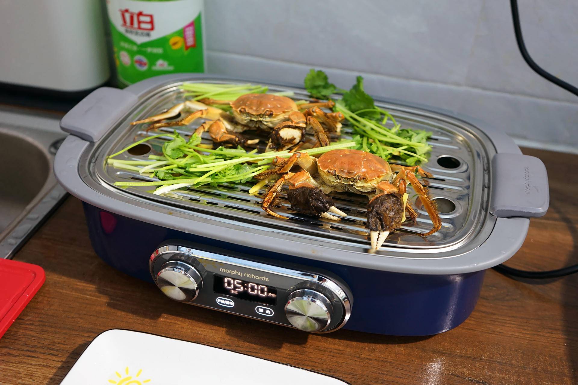 摩飞电火锅蒸锅,摩飞电蒸锅热菜