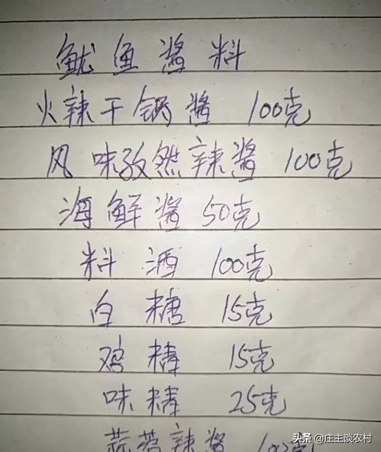 厨师手写配方大全集,商用厨师配方教程
