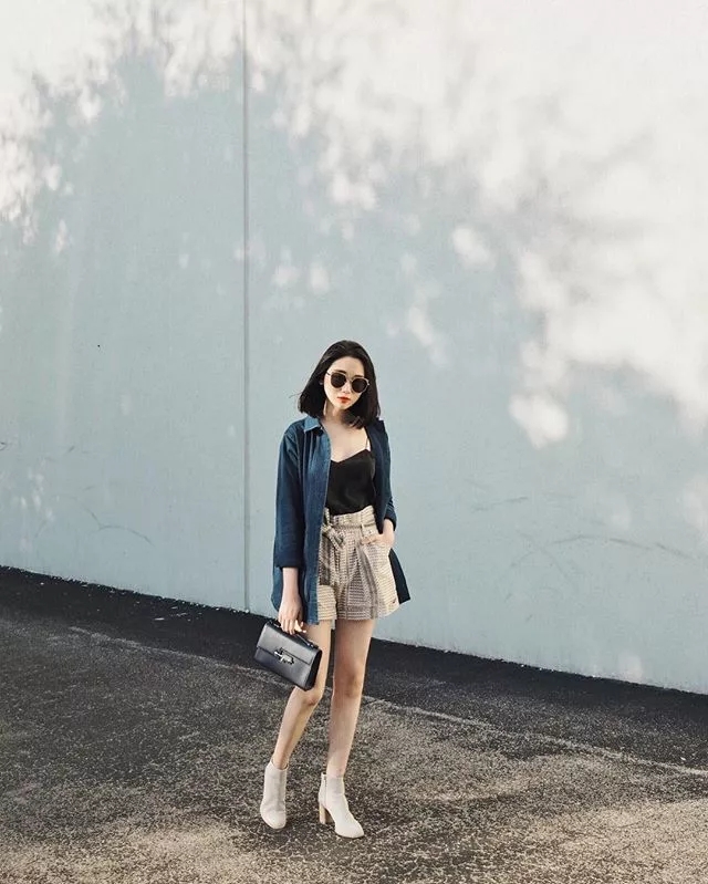 韩系女生超短裙穿搭,小短裙小姐姐夏季