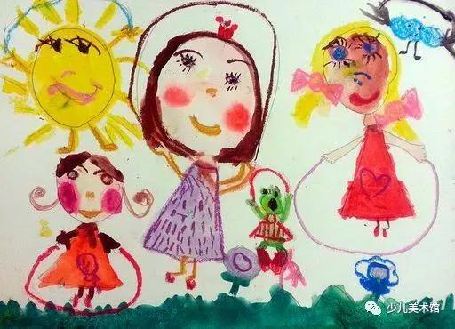 儿童不同时期的绘画作品,孩子们一幅幅栩栩如生的绘画作品