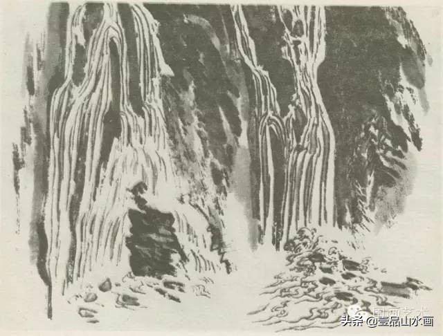 陆俨少画水视频,陆俨少画水