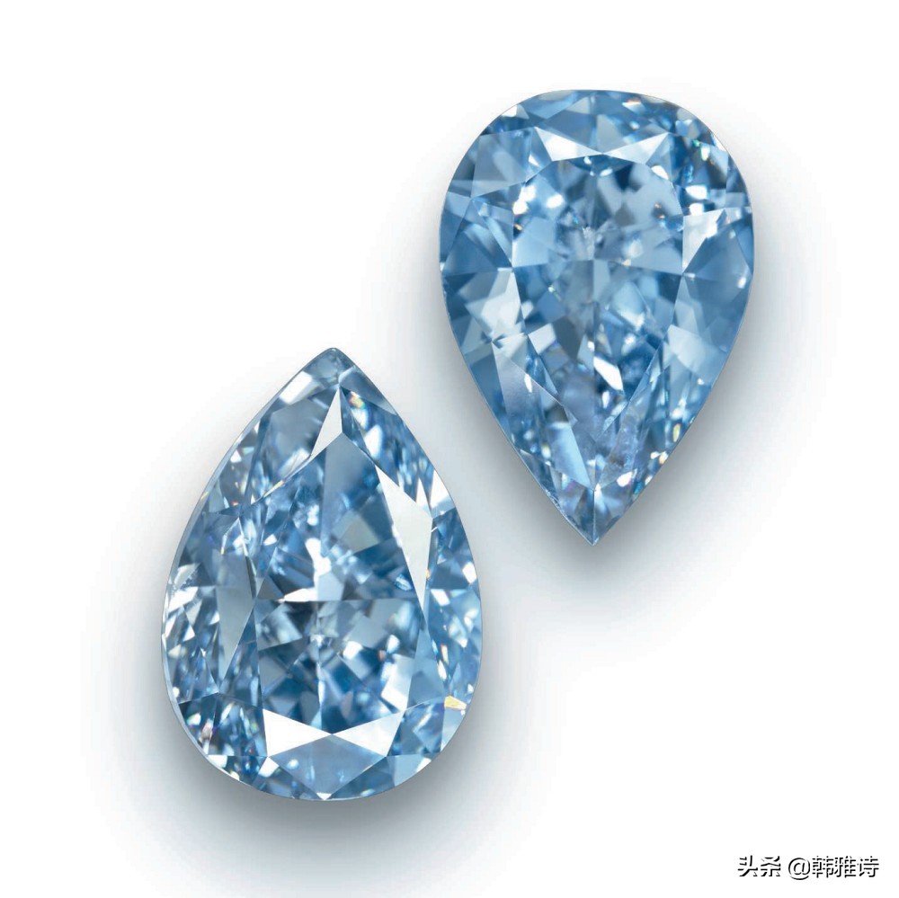 Christies纽约珠宝春拍：3.06ct和2.61ct水滴蓝钻，成交价过亿