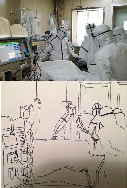 希望永远不会停下！这位护士小姐姐，画出了ICU的温暖~