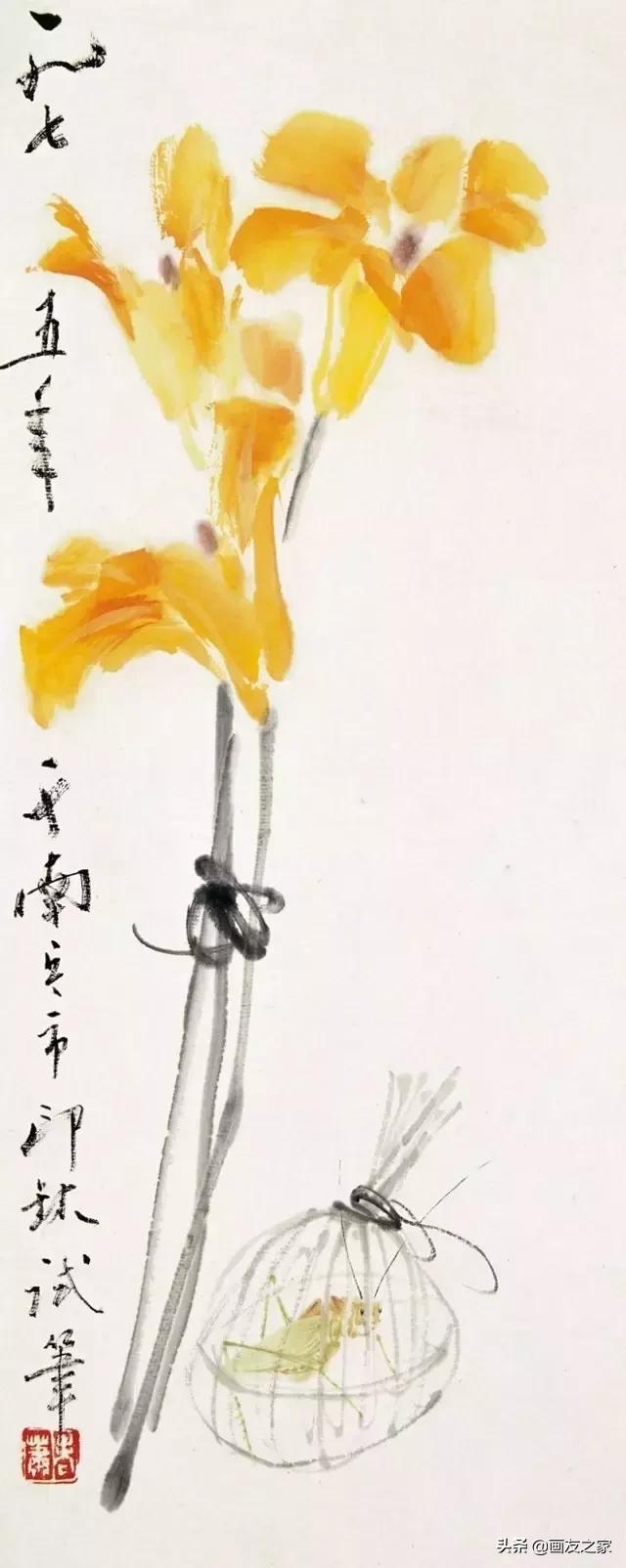 100幅国画花鸟作品,国画名家经典花鸟40幅一次看过瘾