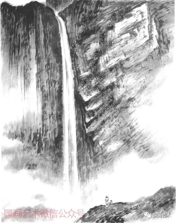 山水画基础技法分享,师恩钊泼墨山水画技法视频