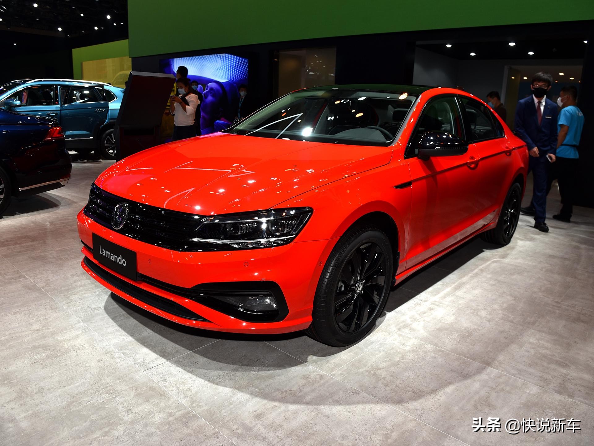 2021年大众凌渡红色带尾翼,大众汽车凌渡报价及红色图片