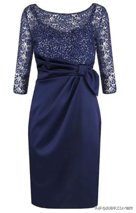 春天的手工白色蕾丝连衣裙,布艺蕾丝连衣裙