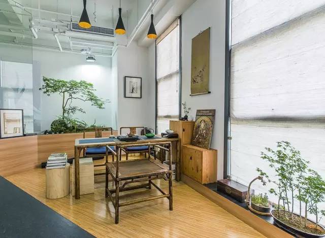 园林式办公区效果图,办公区花园景观设计