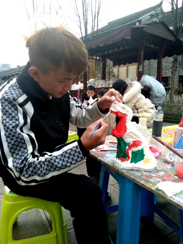 石膏diy绘画图片简单,diy染色石膏