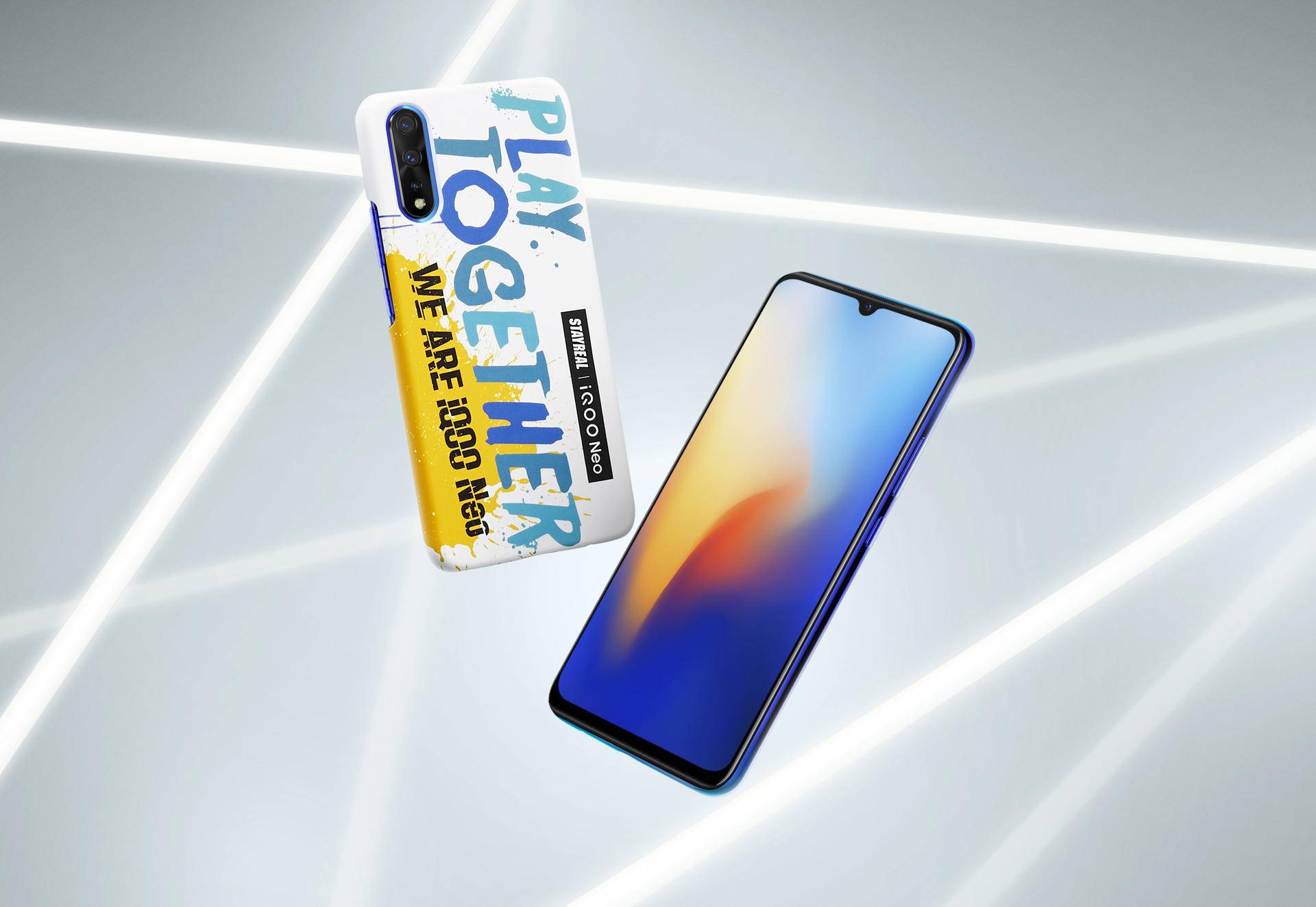 iqooneo周年限定礼盒,iqooneo新年礼盒彩虹颜色