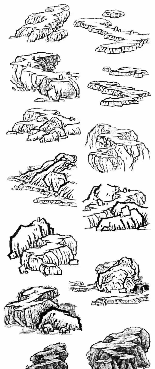 有了这份画山水画超完整的资料，再也不用担心不会画了，赶紧收藏