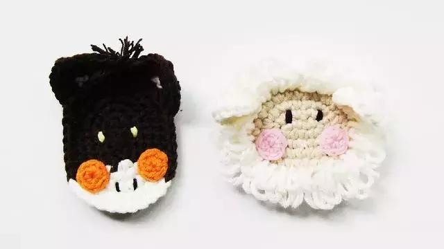 钩针钩的十二生肖图解,十二生肖钩针图解