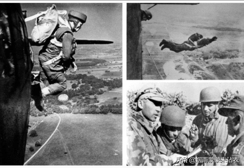 绿魔德国空降兵,德国绿魔伞兵和英国红魔伞兵相遇