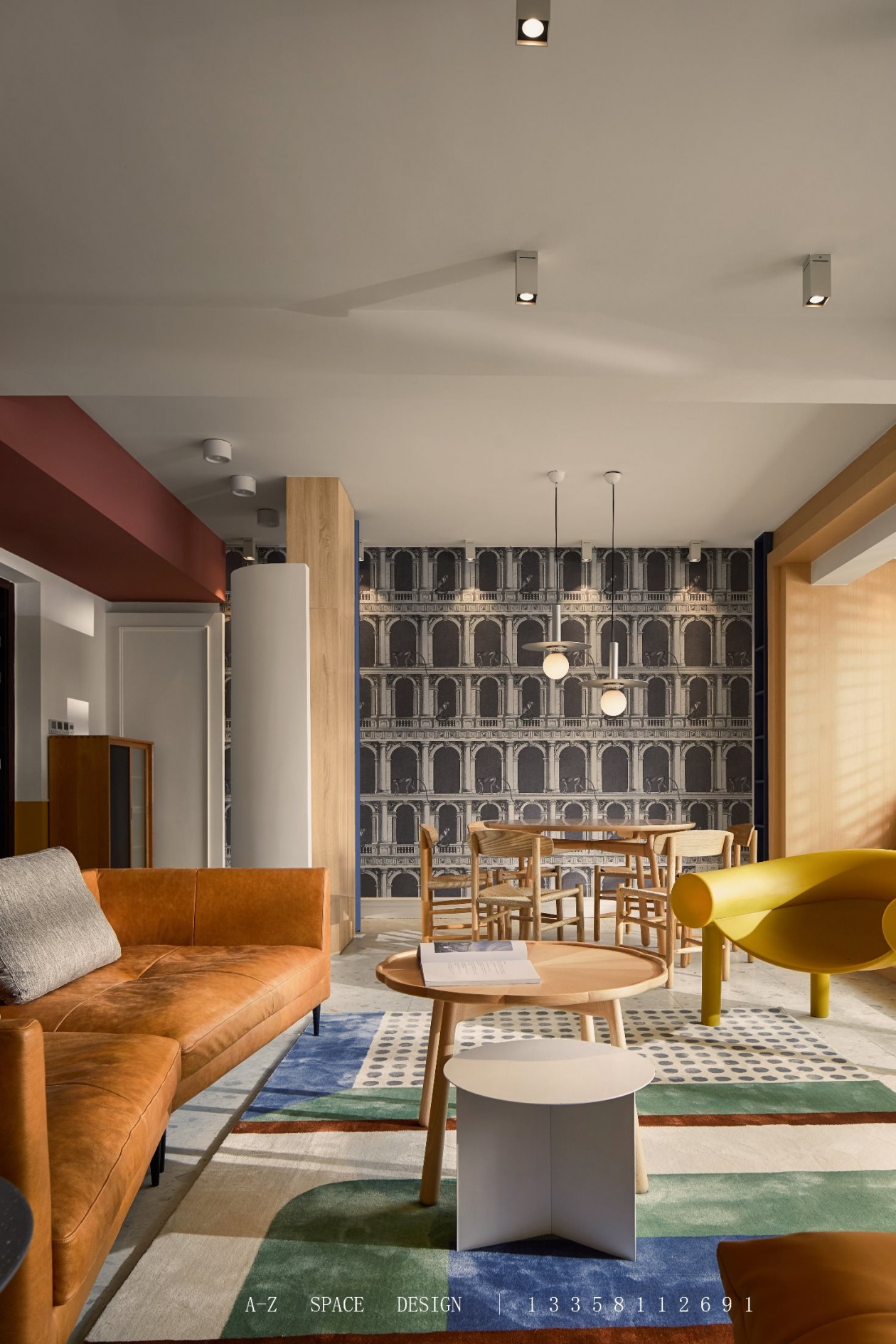 “拼一脸的缤纷染一屋的色块做最精彩的自己”原木家具最百搭