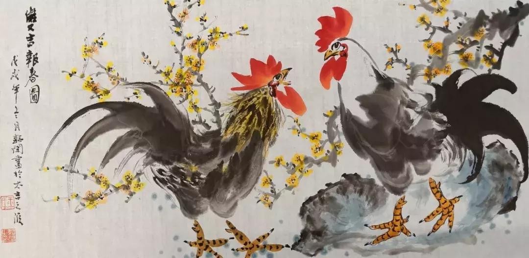 查看名家画雉鸡作品欣赏,王韬画鸡图片大全