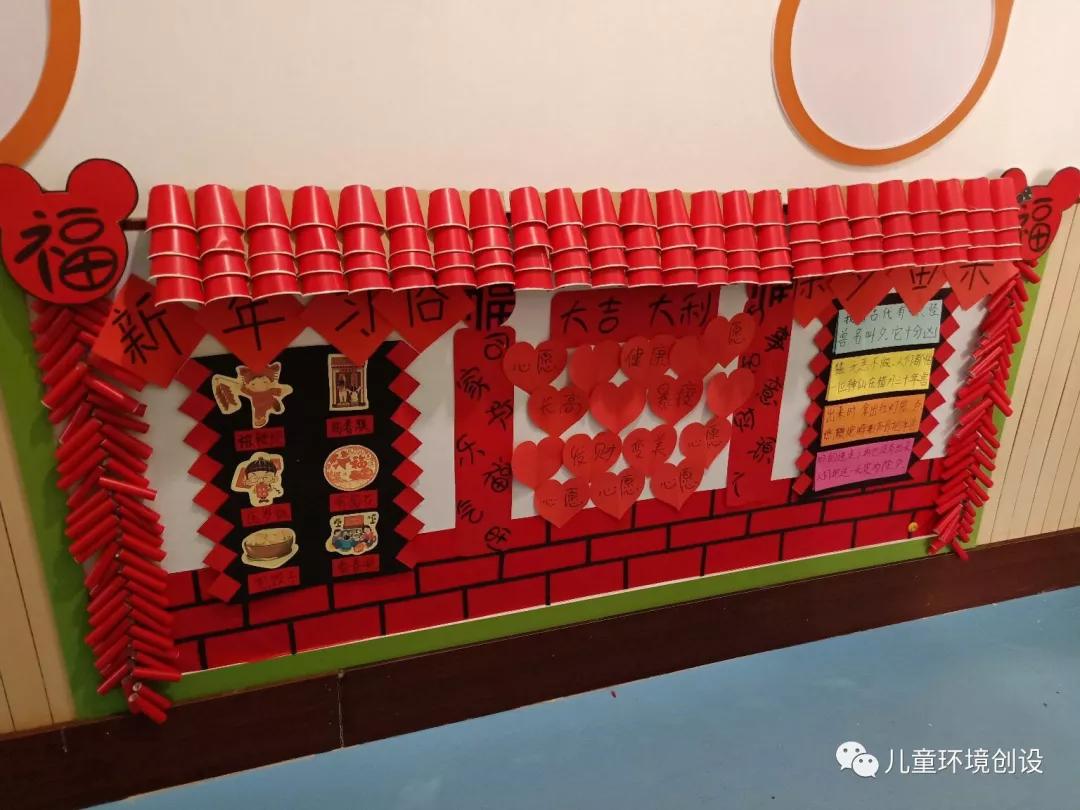 幼儿园新年环创参考,幼儿园新年教室环创