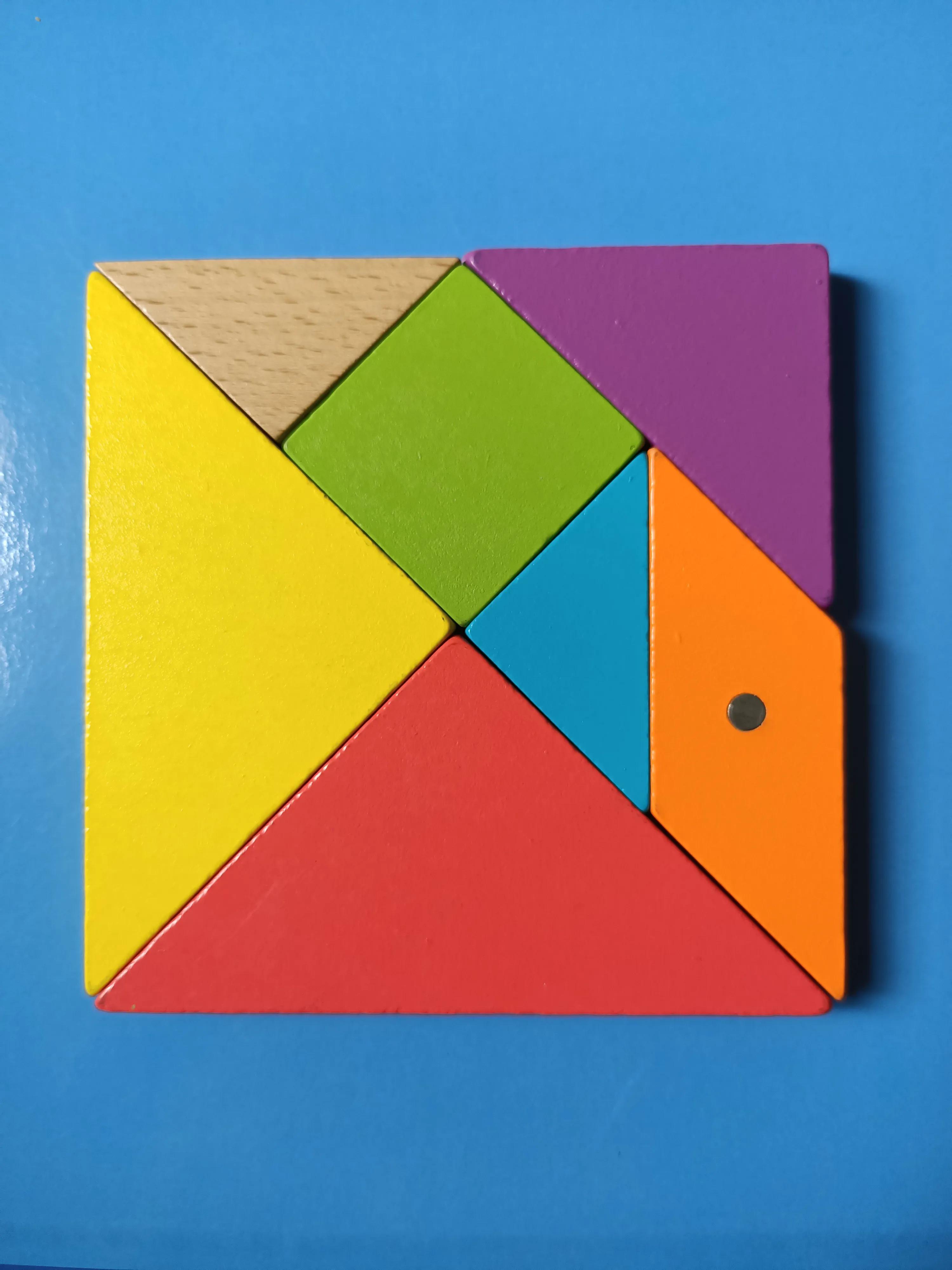 七巧板拼图试讲带图,四巧板拼图第91种图解