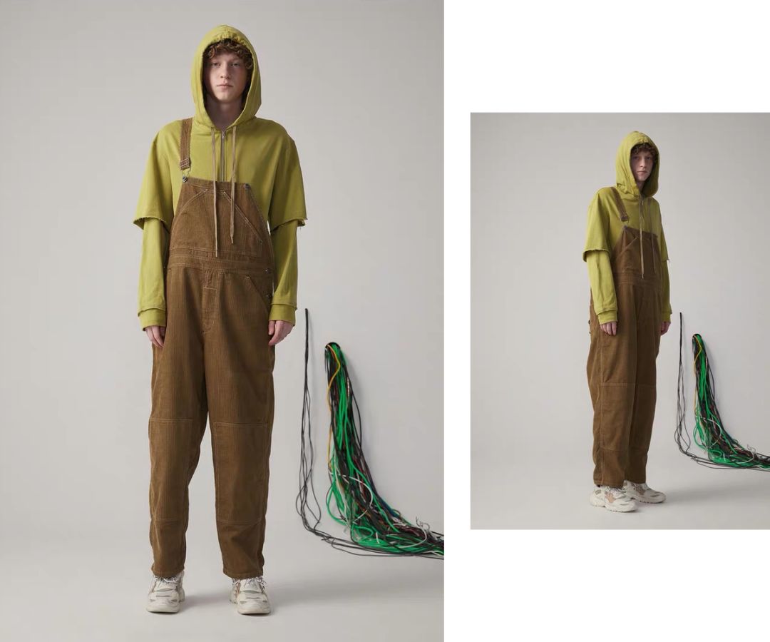 穿上背带裤,校门口保安叔叔都不拦我